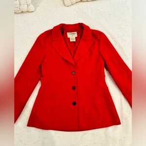 Vintage Red Chanel Blazer